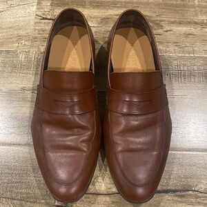 Harry’s of London Brown Leather Penny Loafers